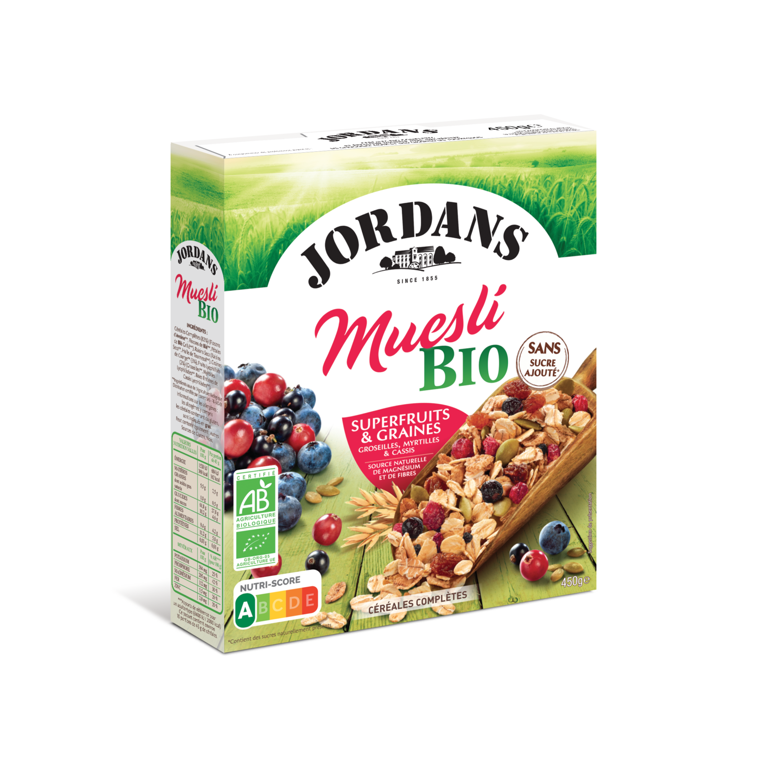 Muesli bio superfruits Jordans